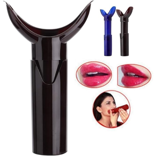 Portable Lip Suction Pump, Manual Lip Plumping Device (Dark Red) - الصورة 2