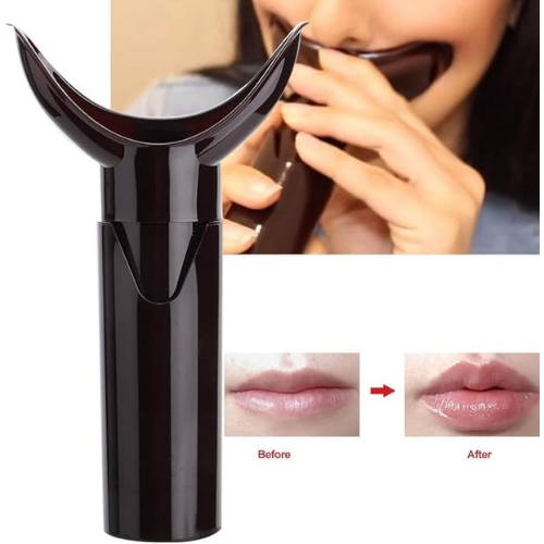 Portable Lip Suction Pump, Manual Lip Plumping Device (Dark Red) - الصورة 4