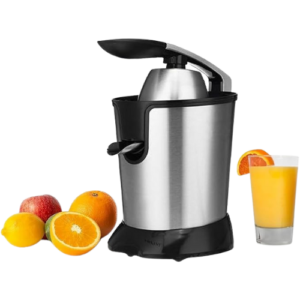Electric Citrus Juicer for Effortless Juicing, Stainless Steel Orange Juicer with New Powerful Motor, 350W Juicer for Oranges, Lemons, Grapefruit, DX3212