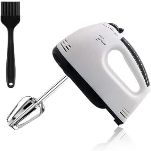 DINX Electric Hand Mixer, Handheld Egg Beater, 7 Speed Portable Mini Mixer, Cake Whisk Machine, Stainless Steel Dough Whisk Dough Mixer for Kitchen Baking Cooking - الصورة 6